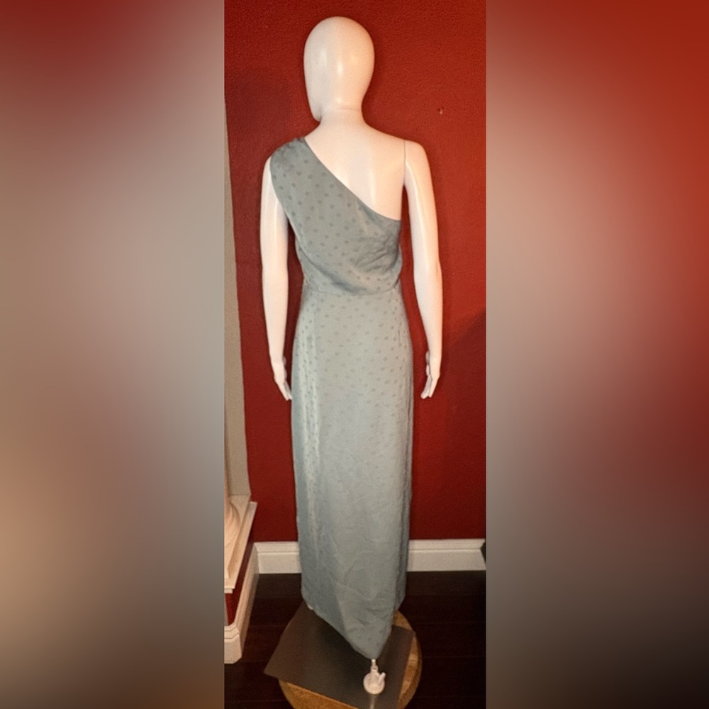 NWT Favorite Daughter The Singles Table One Shoulder Dress Slate Blue. Size 12 - Picture 5 of 11